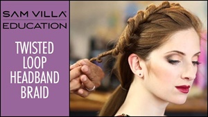 Create a Twisted Loop Headband Braid